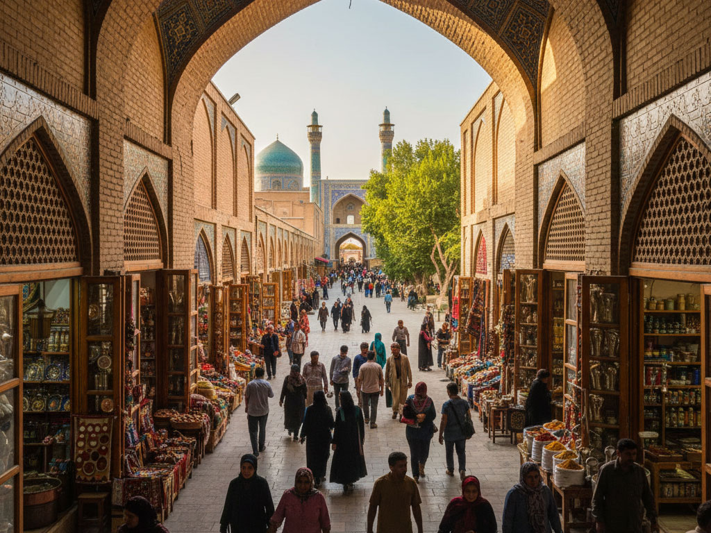 راهنمای پیاده‌روی رایگان در بافت تاریخی و بازار بزرگ اصفهان
